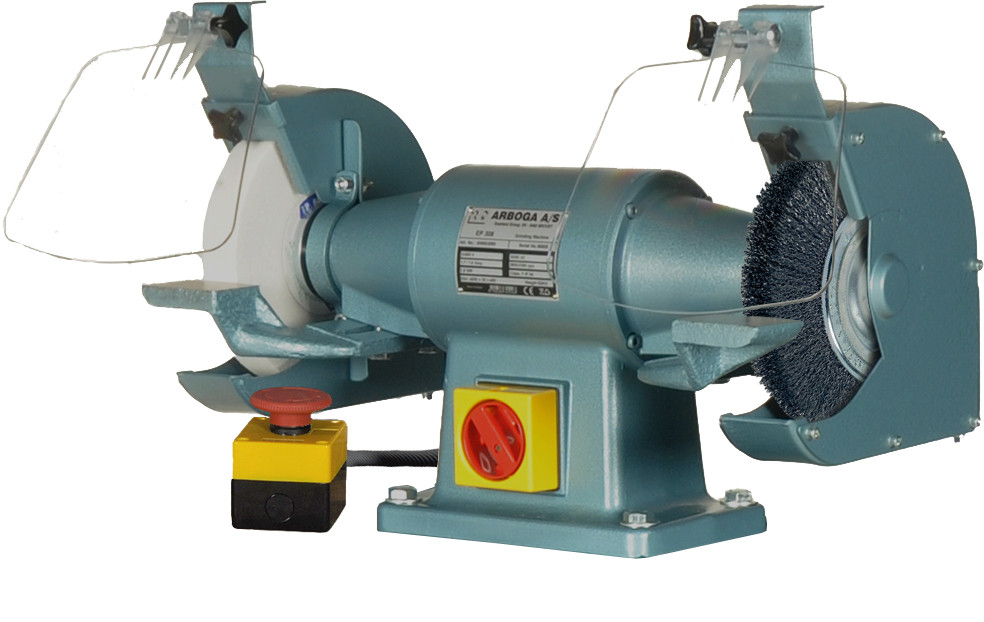Arboga Bench grinder with grinding wheel and wire brush